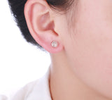 Rose Gold Fashion Diamond Earrings - S2012132