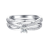 Beau Diamond Engagement Ring S201861A and Band Set S201861B