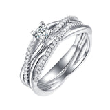 Beau Diamond Engagement Ring S201860A and Band Set S201860B