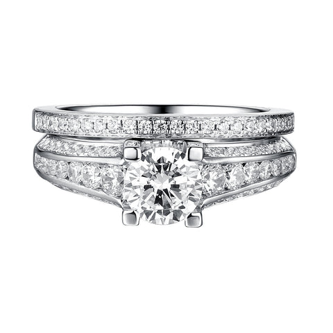 Classics Diamond Engagement Ring S201811A and Band Set S201811B