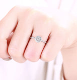 White Gold Diamond Cluster Ring - S2012163