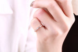 Rose Gold Diamond Promise Solitaire Ring - S2012166