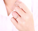 Rose Gold Diamond Solitaire Plus Promise Ring - S2012167