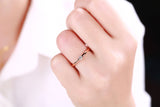 Rose Gold Diamond Solitiare Promise Ring - S2012169