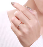 White Gold Diamond Solitaire Promise Ring - S2012171