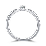 White Gold Diamond Solitaire Promise Ring - S2012171