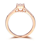 Rose Gold Diamond Cluster Promise Ring - S2012172