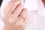 Rose Gold Diamond Cluster Promise Ring - S2012172