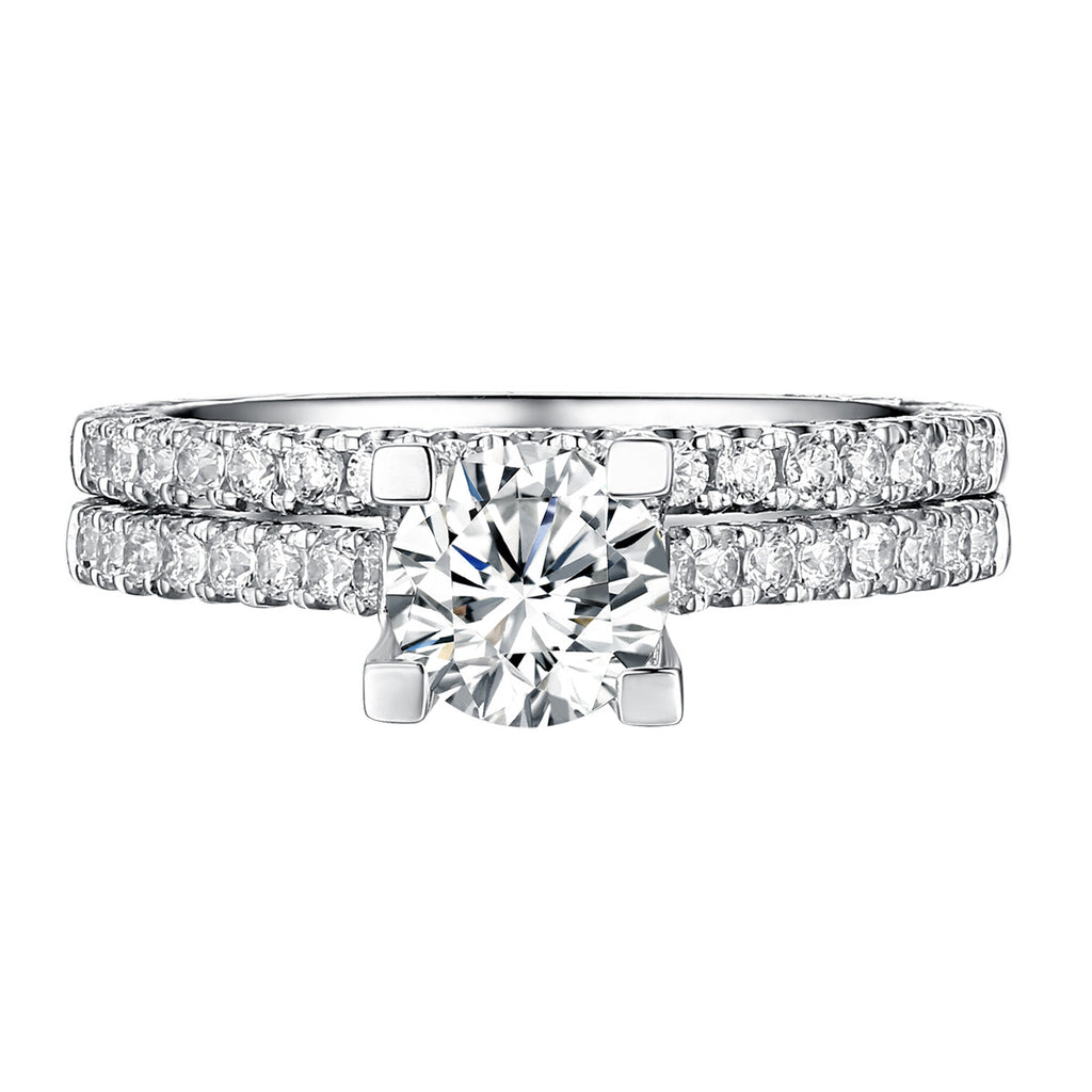 Classics Diamond Engagement Ring S201817A and Band Set S201817B