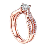 Round Diamond Engagement Ring S201628A and Band Set S201628B