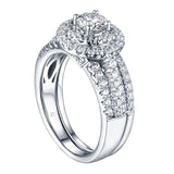 Round Diamond Engagement Ring S201606A and Band Set S201606B