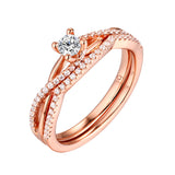 Beau Diamond Engagement Ring S201852A and Band Set S201852B