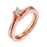 Beau Diamond Engagement Ring S201853A and Band Set S201853B