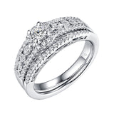 Beau Diamond Engagement Ring S201865A and Band Set S201865B