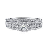 Beau Diamond Engagement Ring S201865A and Band Set S201865B