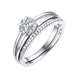 Beau Diamond Engagement Ring S201857A and Band Set S201857B