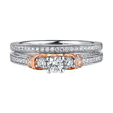 Beau Diamond Engagement Ring S201866A and Band Set S201866B