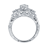 Taj Engagement Ring SV0222A and Wedding Ring SV0222B Set