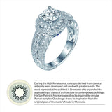 Renaissance Engagement Ring SV0223A and Band Sv0223B Set