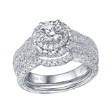 Renaissance Engagement Ring SV0224A and Band SV0224B Set