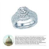 Renaissance Engagement Ring SV0224A and Band SV0224B Set