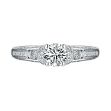 Renaissance Engagement Ring SV0232A and Band SV0232B Set