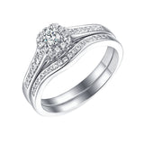 Beau Diamond Engagement Ring S201851A and Band Set S201851B