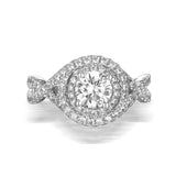 Modern Engagement Ring S201795A and Band Set S201795B