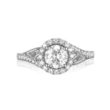 Modern Engagement Ring S201797A and Band Set S201797B
