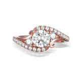 Modern Engagement Ring S201804A and Band Set S201804B