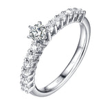 Beau Diamond Engagement Ring S2012008A and Band Set S2012008B