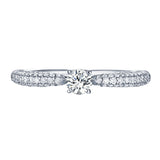 Beau Diamond Engagement Ring S2012010A and Band Set S2012010B