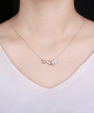 Rose Gold and White Gold Diamond Necklace - S2012182