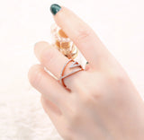 Rose Gold and White Gold Diamond Fashion Ring - S2012205