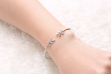 18KT White Gold Leaf Bracelet - S2012275