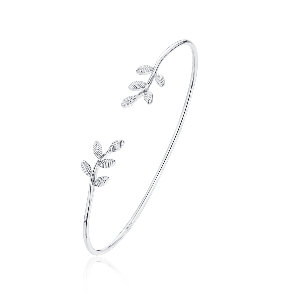 18KT White Gold Leaf Bracelet - S2012275
