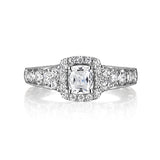 Cushion Cut Diamond Engagement Ring S201512A and Band Set S201512B