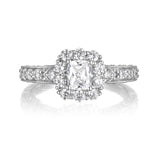 Cushion Cut Diamond Engagement Ring S20151A and Band Set S20151B