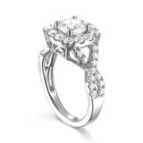 Round Diamond Halo Engagement Ring S201540A and Band Set S201540B
