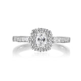 Cushion Cut Diamond Engagement Ring S20159A and Band Set S20159B