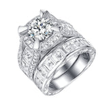 Bold Diamond Engagement Ring S201838A and Band Set S201838B