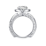 Bold Diamond Engagement Ring S201843A and Band Set S201843B