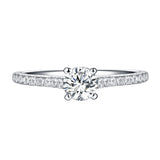 Sollitaire Plus Engagement Ring S201893A and Matching Wedding Band Set S201893B