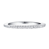 Round Halo Engagement Ring S201908A and Matching Wedding Band Set S201908B