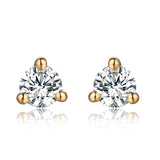 14KT Yellow Gold Stud Earrings in 0.10 cts I S201967