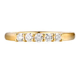 14KT Yellow Gold 5 Diamond Band - S201978B