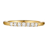 14KT Yellow Gold 7 Diamond Prong Band - S201988B