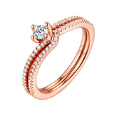 Beau Diamond Engagement Ring S201854A and Band Set S201854B