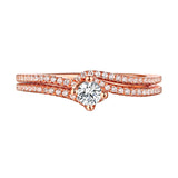 Beau Diamond Engagement Ring S201854A and Band Set S201854B