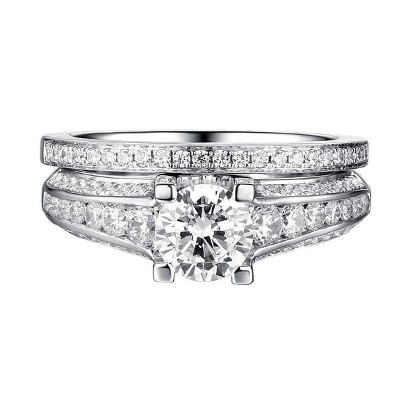 Classics Diamond Engagement Ring S201811A and Band Set S201811B